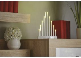 Candeliere natalizio a LED 10xLED/3xAA bianco