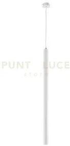 Sospensione exagon h.80cm d.3,5cm bianco led 3000k 365lm 5w