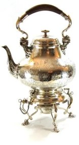 Teiera Samovar Stile Inglese - Argento Sheffiled - Royal Family