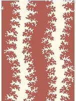 Josephine Munsey Carta da parati Elkhorn Stripe - Red Toppings/ Clarke White