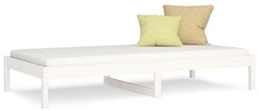 Dormeuse senza materasso bianca 90x200 cm legno massello pino