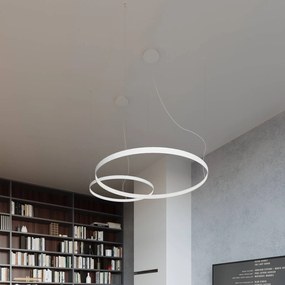 SOLLUX LIGHTING Lampada LED a sospensione Rio 55, orizzontale, 4.000 K, bianco