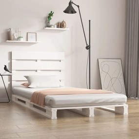 Giroletto Senza Materasso Bianco 90x200 Cm Legno Massello Pino /