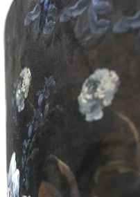 Paralume velluto floreale interno dorato 50/50/25