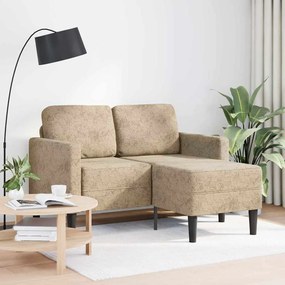 Divano 2 Posti Con Chaise A L Grigio Chiaro 125 Cm Similpelle /