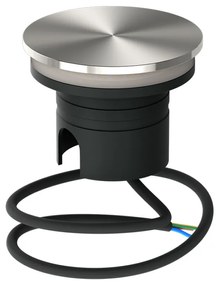 Faretto LED interrato da Giardino 6W IP67 Luce Radente 360°- Inox