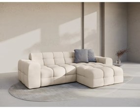 Divano angolare beige (con penisola a destra/con chaise lounge) Kendal – Micadoni
