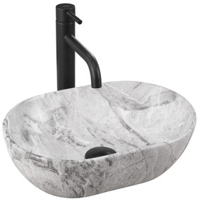 Lavabo da appoggio Rea AMELIA MINI STONE MATT