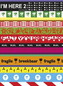 NLXL Carta da parati Layers Multicolored - RHU-01