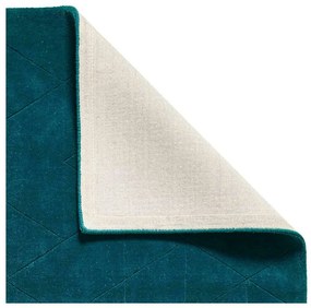 Tappeto in lana verde smeraldo , 150 x 230 cm Kasbah - Think Rugs