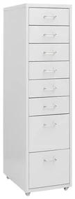Schedario Mobile Grigio 28x41x109 Cm İn Metallo /