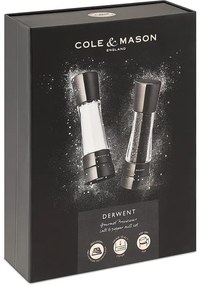 Cole&Mason - Set di macinini per sale e pepe DERWENT 2 pezzi 19 cm antracite