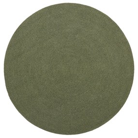 Kave Home - Tappeto rotondo Despas in fibre sintetiche verde Ã˜ 200 cm
