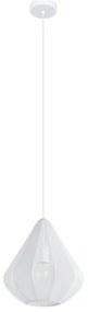 Lampadario Design Dolwen bianco paralume bianco E27 Ø33.5cm EGLO
