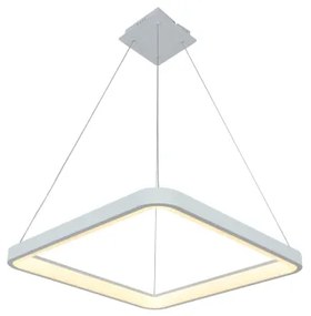 Brilagi - Lampadario a sospensione dimmerabile a LED FALCON SLIM LED/50W/230V 50x50 cm bianco + telecomando