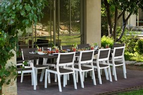Set tavolo e sedie Harmony KETER bianco per 10 persone
