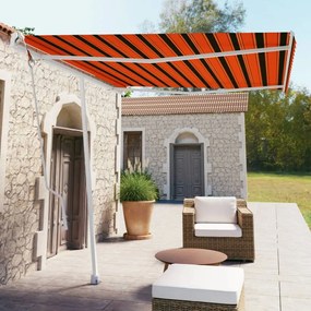 Tenda Da Sole Automatica Autoportante 300x250cm Arancio Marrone /