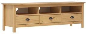 Mobile Porta Tv Hill Marrone Ambra 158x40x47cm Legno Pino /