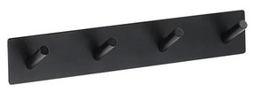 Appendiabiti 25,5x4,5 cm in acciaio inox/nero