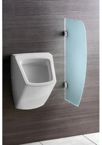 Sapho - Pannello divisorio per orinatoi 40x80 cm, vetro satinato