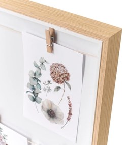 Cornice da parete in colore naturale 43x43 cm - Casa Selección