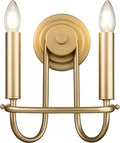 Kichler KL-CAPITOL-HILL2-PNBR - Lampada da parete CAPITOL HILL 2xE14/40W/230V dorata