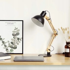 Lampada da tavolo 1xE27/40W/230V nera