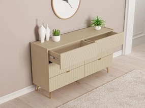 Comò 6 cassetti Beige  - NORSIM di PASCAL MORABITO