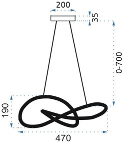 Lampada LED APP817-CP BLACK