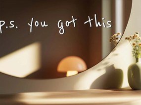 Adesivo per specchio S34 – P.S. you got this