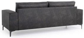 Divano in similpelle antracite 224 cm Copenhagen - Scandic