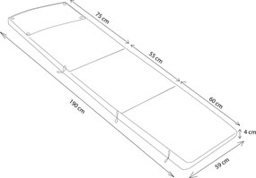 LIVES - cuscino lettino con doppia cucitura idrorepellente a quadri