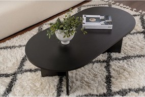 Tavolino da salotto nero opaco 60x119 cm Sable – Kalune Design