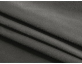 Poggiapiedi grigio con rivestimento in velluto Ekahi – Makamii