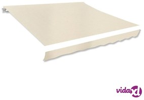 vidaXL Tendone Parasole in Tela Crema 350x250 cm