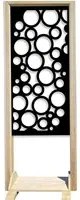 CIRCLE - Separ - Paravento modulabile - 70x190cm - in Legno e PVC Colore: nero