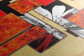 Quadro su tela – Astrazione in arancione