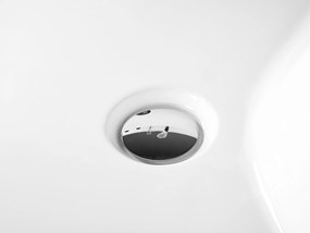 Vasca idromassaggio bianca angolare con LED 180 x 120 cm versione destra CALAMA Beliani