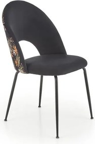 Sedia K505 nero/floreale