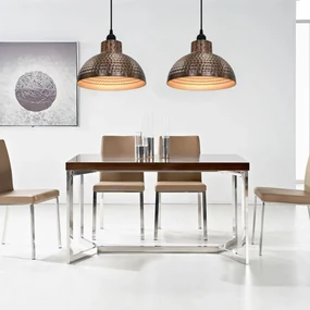 Lampadari 2 P Semisferici Color Rame /