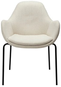 Poltrona crema in tessuto bouclé Zimmer - DAN-FORM Denmark