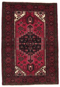 Hamedan Tappeto 110 x 150 Rosso (Iran) Annodato A Mano