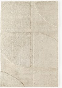 Tappeto soffice a pelo lungo con motivo in rilievo Jade