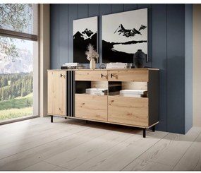 Vetrina BADIA rovere/antracite