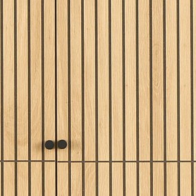 Armadio effetto rovere in colore naturale 99x200x60 cm Albany - Actona