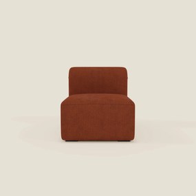 BonBon modulo centrale 70 cm – Poltrona o elemento componibile in tessuto smacchiabile T23 ruggine
