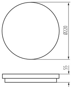 Kanlux 32948 - Luce da esterno LED con sensore BENO LED/18W/230V 4000K IP54