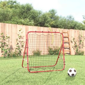 Rimbalzatore Da Calcio Regolabile 96x80x96 Cm Acciaio E Pe /