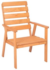 Set da pranzo da giardino in legno massiccio per 4 persone Sylva - Rojaplast