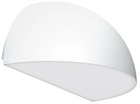 Applique Curva Monodirezionale con base E27, IP54 Bianca - Serie BRINA Base E27